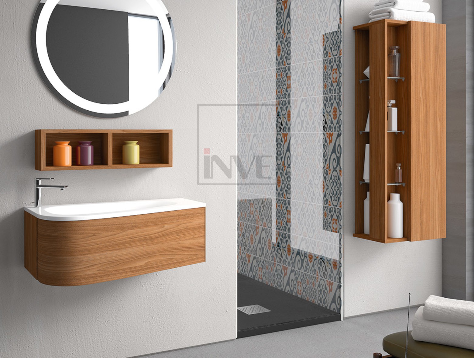 Mueble baño LOOP Inve 90 2 cajones Cuartodebaño.com